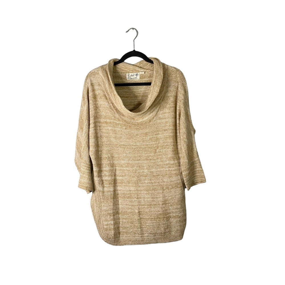 Anthropologie Field & Flower Scoop Neck Loose Fit Knit Sweater Size Small